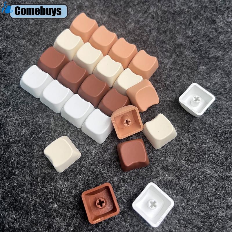 Com * PBT MAO Profile Bàn phím cơ Keycaps với hình đầu mèo Keycap cho 6 25u 7u Space