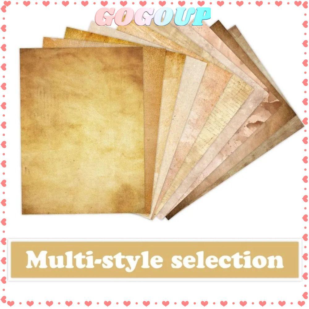 GOGOASDGRF 50 Giấy Chữ, Giấy Chất Liệu A4 Size A4 Giấy Viết A4, Cổ Điển Hai Mặt 50 Tờ Vintage Note S