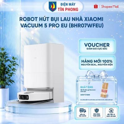Robot hút bụi lau nhà Xiaomi Vacuum 5 Pro EU (BHR07WFEU) | Lực Hút 20000 Pa, Camera AI - Bảo Hành 12 Tháng