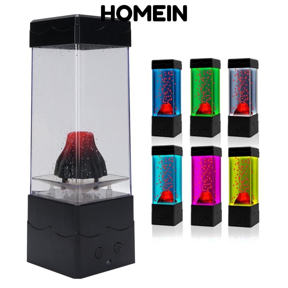 Đèn núi lửa LED HOMEIN, Hiệu ứng phun nước Nhiều chế độ chiếu sáng Đèn ngủ núi lửa, Mesmerizing USB 
