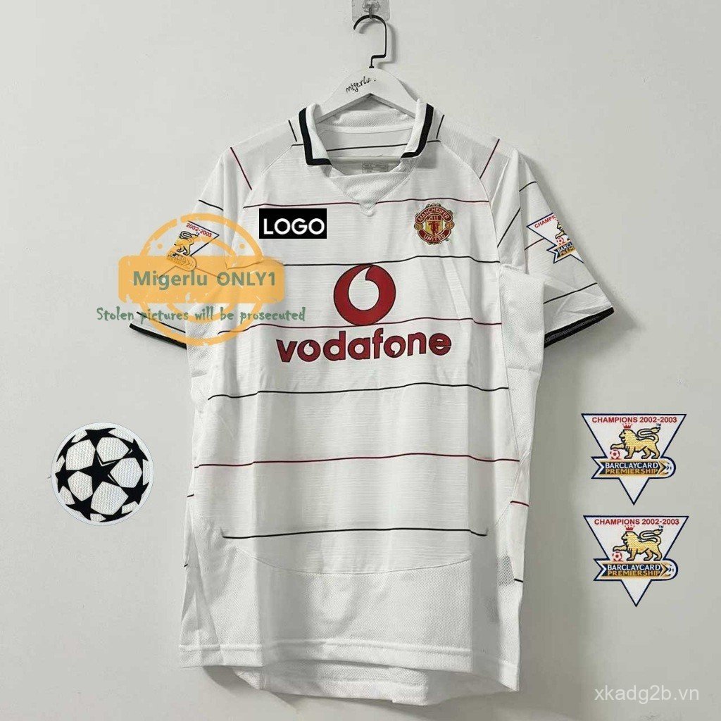 2003-05 Áo bóng đá nam Retro Old Trafford Sân khách Áo thun nam RONALDO