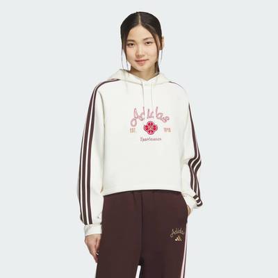 adidas Phong cách sống ÁO SWEATSHIRT CÓ MŨ LUNAR NEW YEAR Nữ trắng KH2695
