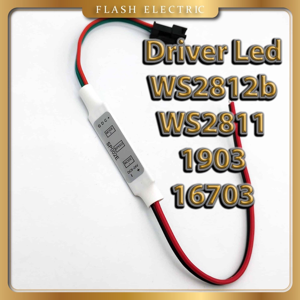 Mạch driver điều khiển đèn LED Ws2812B / Ws2812 / Ws2811/ 1903 với 3 phím bấm 5-24V DC SP002E