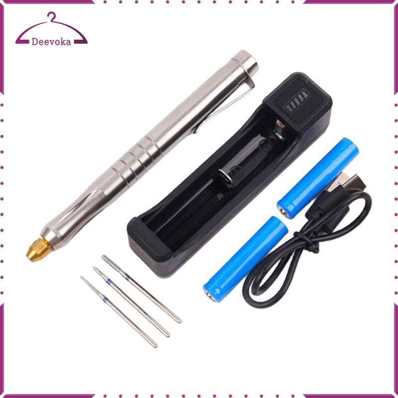 DIY Crafts Bút khắc điện Nhỏ gọn Di động Bộ Etcher có bit dành cho nghệ sĩ và các dự án sở thích