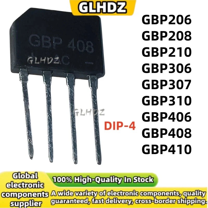 5UNITS GBP206 GBP208 GBP210 GBP306 GBP307 GBP310 GBP406 GBP408 GBP410 DIP-4 mới còn hàng