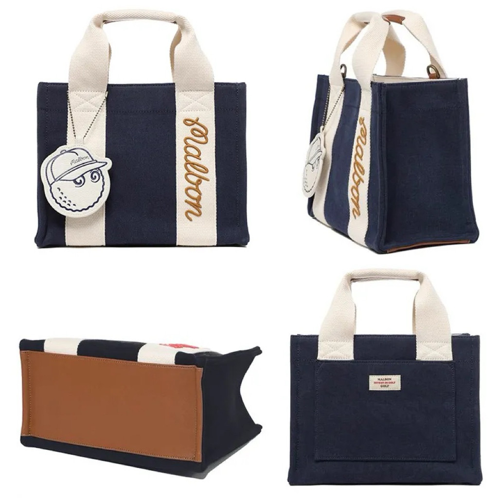 Túi Canvas Đựng Phụ Kiện Gofl Malbon Mini Tote - Thời Trang, Tiện Lợi ( Malbon x Golfworldforall )