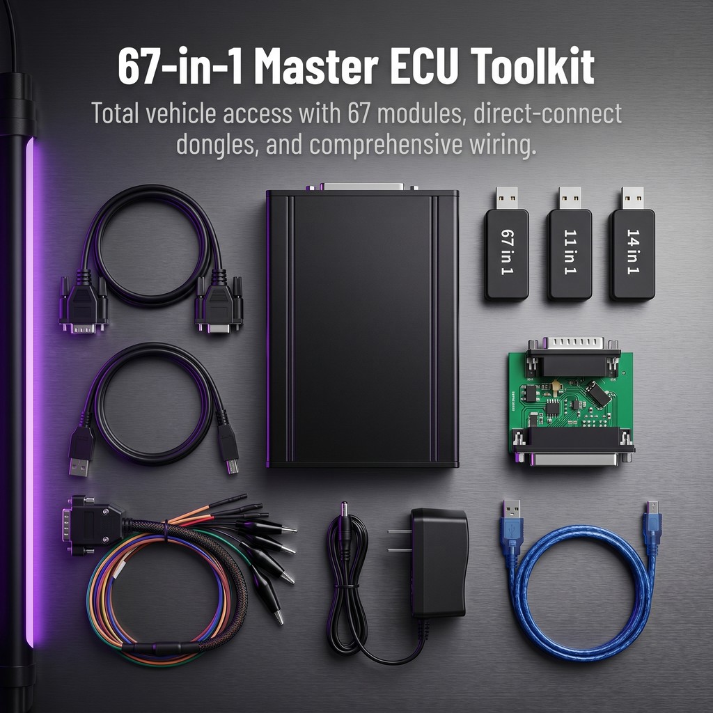 Lập trình viên ECU PCM Flash 67IN1 V1.21 OBD Bench Boot 1.21 1.20 Công cụ chẩn đoán xe để sửa chữa ô