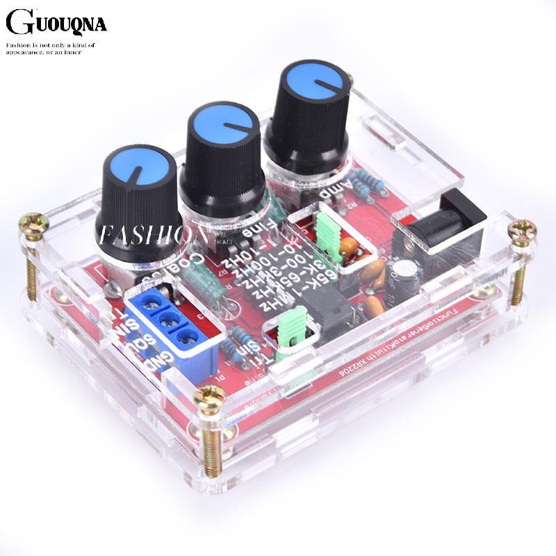 GUOUQNA XR2206 Chức Năng Tín Hiệu Máy Phát Điện Hàn Lắp Ráp Đầu Ra sin 1HZ-1MHZ + DIY Case BASL