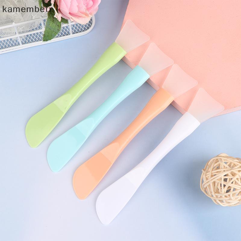 Kam Silicone Facial Mask Brush Đầu mềm với Cạp Tích hợp Dual-use Mud Film Brush DIY Film Điều chỉnh 
