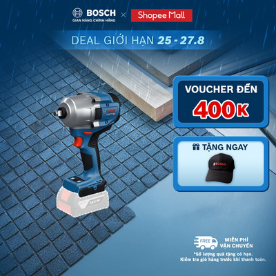 Máy Siết Ốc Dùng Pin Bosch GDS 18V-780 (SOLO) | Mạnh Mẽ 780 Nm, Linh Hoạt Không Dây