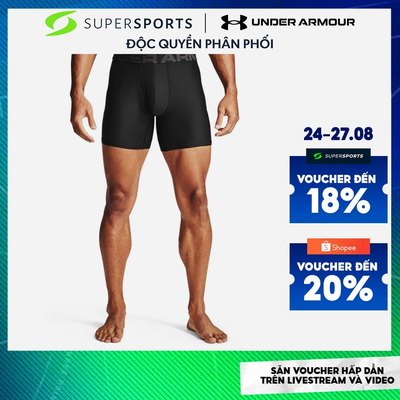 Đồ Lót Nam Under Armour Tech™ 6" Boxerjock® - Đen - 1363619-001