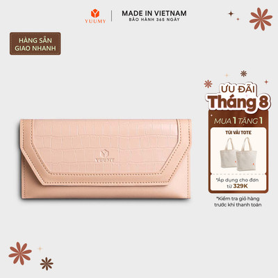 Ví Yuumy ( Thời trang nữ kiểu cầm tay dáng dài - Ví da Verein YV91) Bagsmart