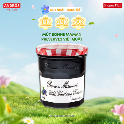 Mứt Bonne Maman Preserve Việt Quất - Nhập Khẩu Từ Pháp - BONNE MAMAN - 370g