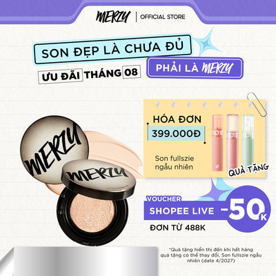 [Phiên Bản Mới] Phấn Nước Che Phủ Cao, Lâu Trôi Merzy The First Cushion Cover SPF50+/PA+++ 13g