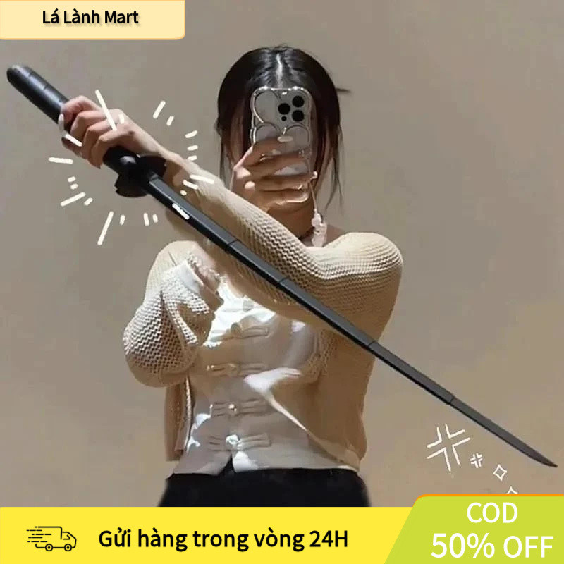 [COD] Kiếm đồ chơi hóa trang rút gọn, nhựa ABS, 3 màu, phù hợp cosplay
