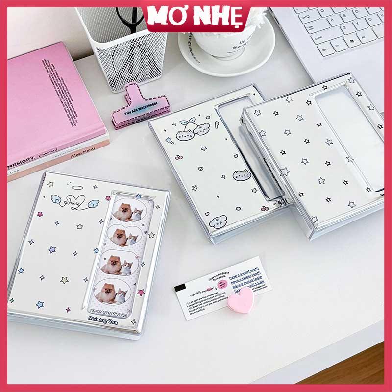 Cơ nhẹ 4 Grid Cartoon Photo Album For 40 2x6 "Strips & 20 4x6" Photos cơ nhẹ
