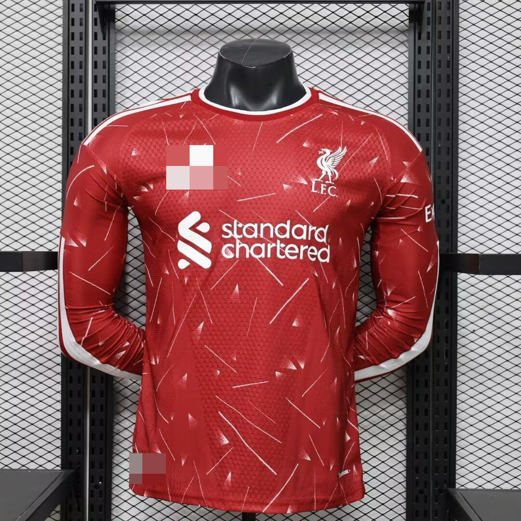Mới 2627 Liverpool Home Player Edition Bóng đá thể thao dài tay AAA +