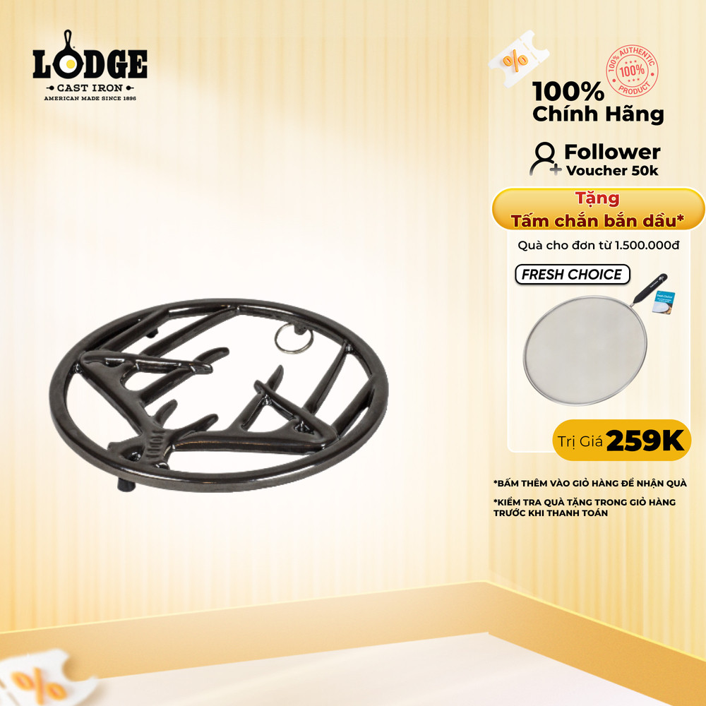 Lodge - Miếng lót nồi Antler màu đen