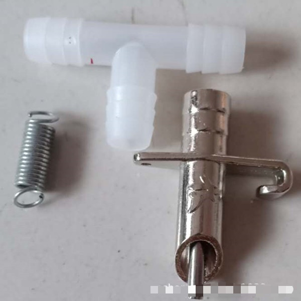 Vòi Uống Nước Tự Động Inox 8 Li HS Cho Chồn Hương Núm Uống Tự Động Cầy Hương Vòi Nước Tự Động Cho Cầ