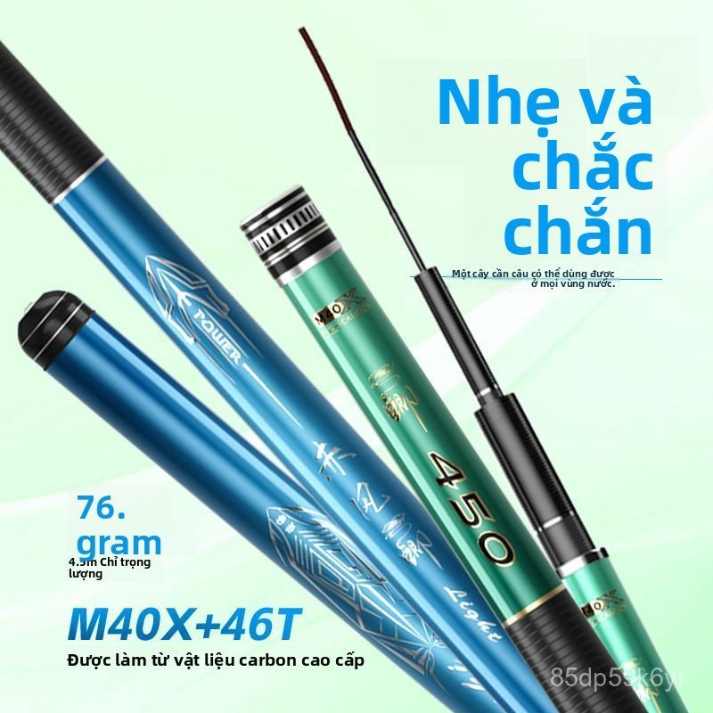 Cần câu cá diếc Đài Loan Weihai Qishi Red Wind19Cần câu cá chép và cá diếc siêu nhẹ, siêu cứng, làm 