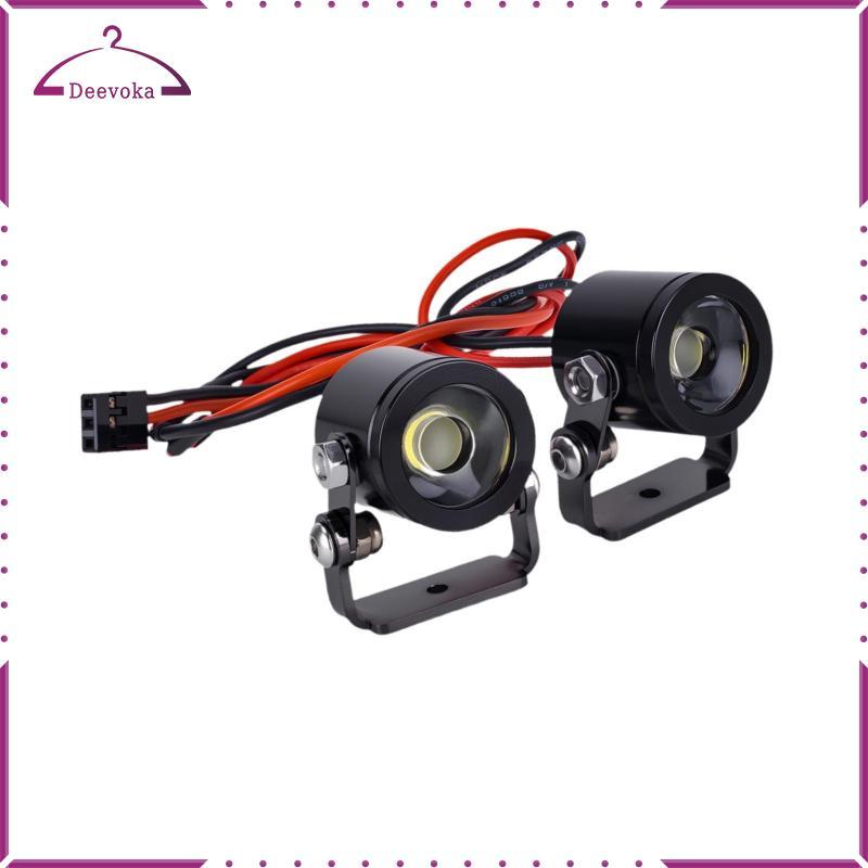 2x RC Xe Đèn LED Bộ Đèn Pha Cho SCX10 II 90046 D90 RC Sở Thích Xe