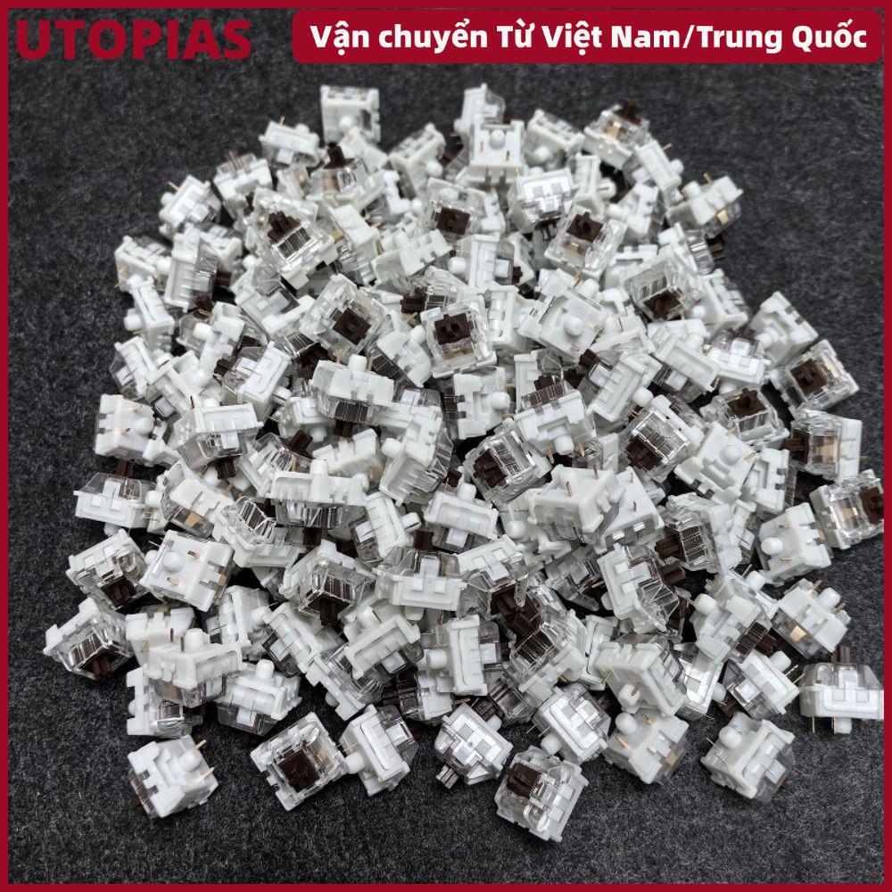 Bộ 20 công tắc bàn phím cơ chống bụi, công tắc tactile clicky, thay thế cho bàn phím, chất liệu nhựa