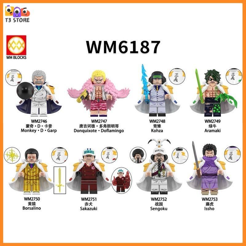 One Piece Đồ Chơi Lắp Ráp Các Nhân Vật Truyện Tranh One Piece (WM6187)