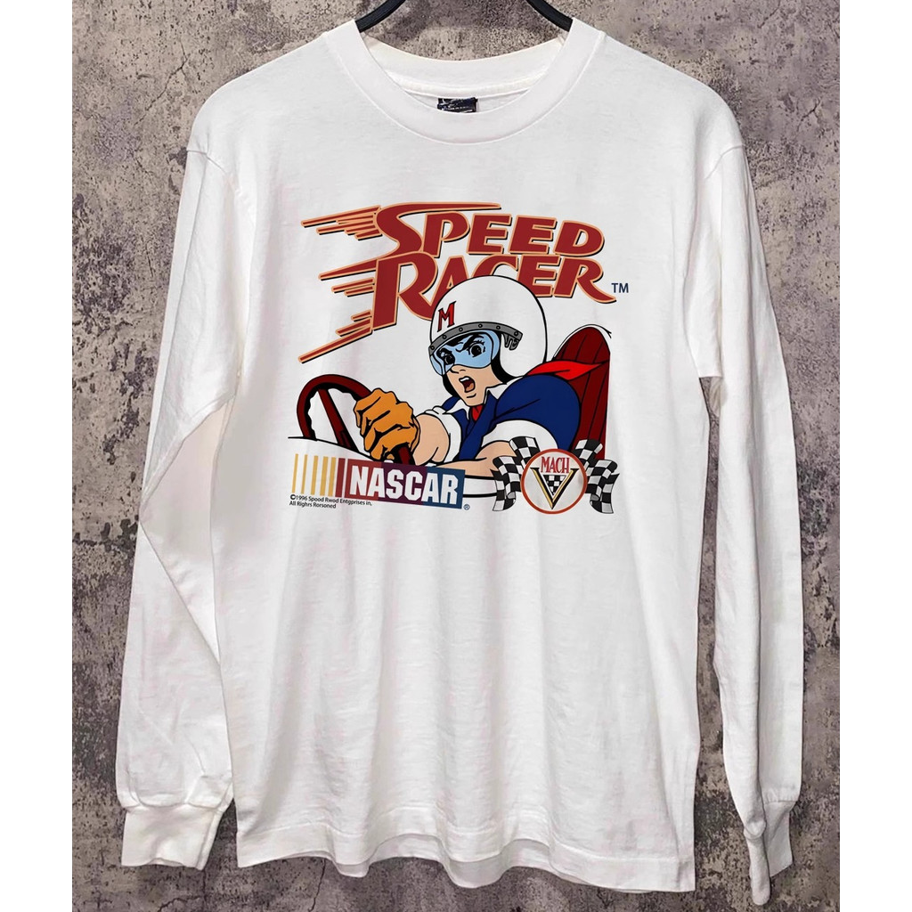 Speed Racer Speed Racer American Preppy Style In Hình Nam Nữ Phù Hợp Với Áo Thun Dài Tay