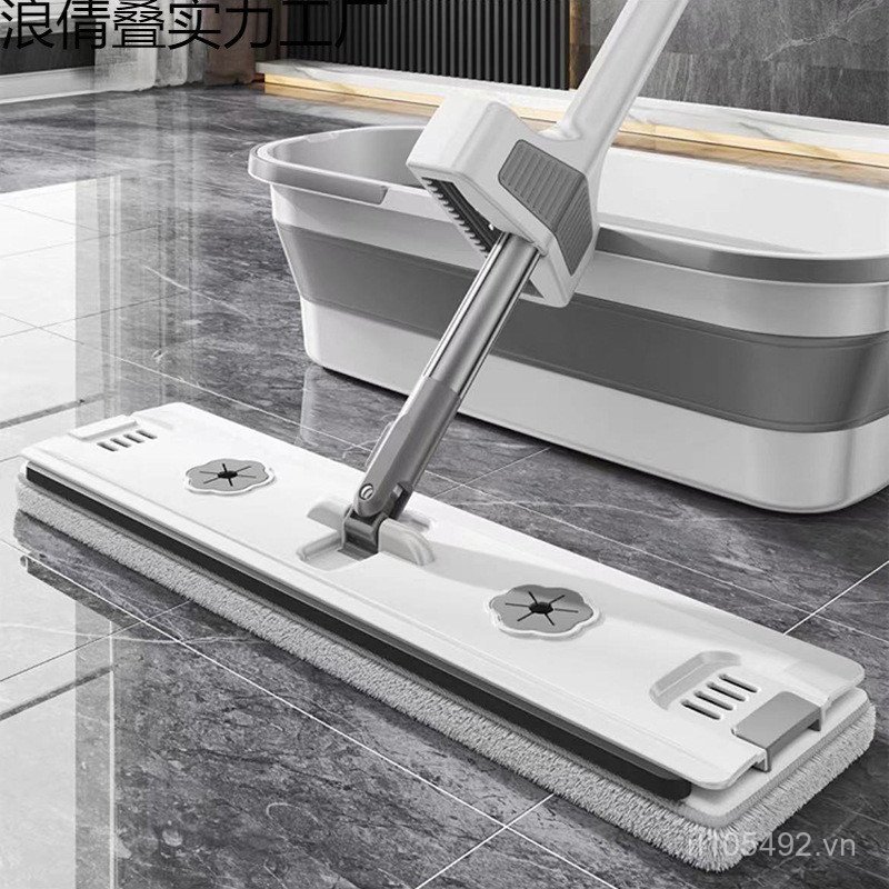 Cây Lau Nhà Lớn Lười Phong Cách Mới Không Tay Một Cây Lau Sạch Lau Nhà Hộ Gia Đình Cây Lau Nhà Xô Câ