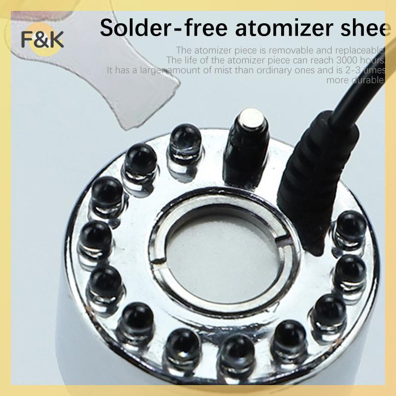 F & K Halloween LED Đài Phun Nước Ao Fogger Mini Mist Maker Fogger Pond Garden Máy Phun Sương Để Tra