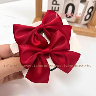  Set 2 dây buộc tóc nơ lụa cho bé gái xinh xắn mùa hè L012 