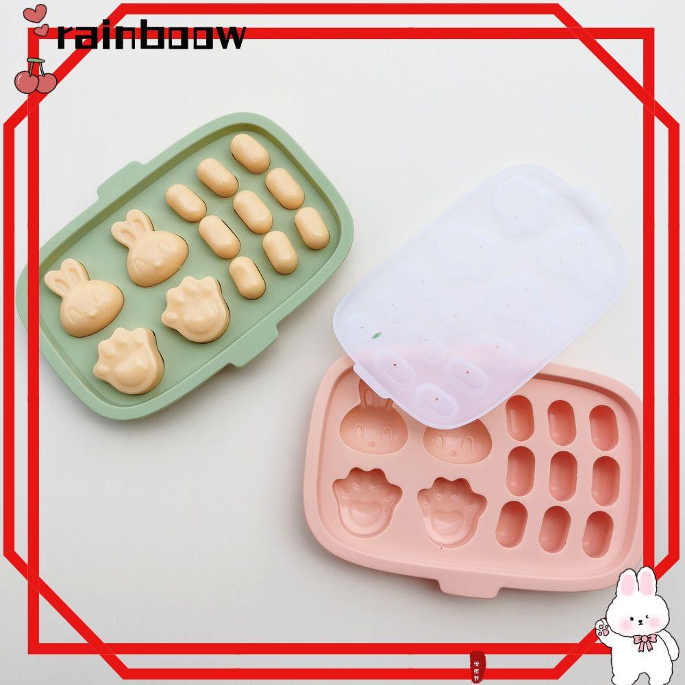 RAINBOW Silicone Nibble Khay Dụng Cụ Nướng Bánh Máy Nướng Đá Xúc Xích Nibbler Ăn Khuôn Thực Phẩm