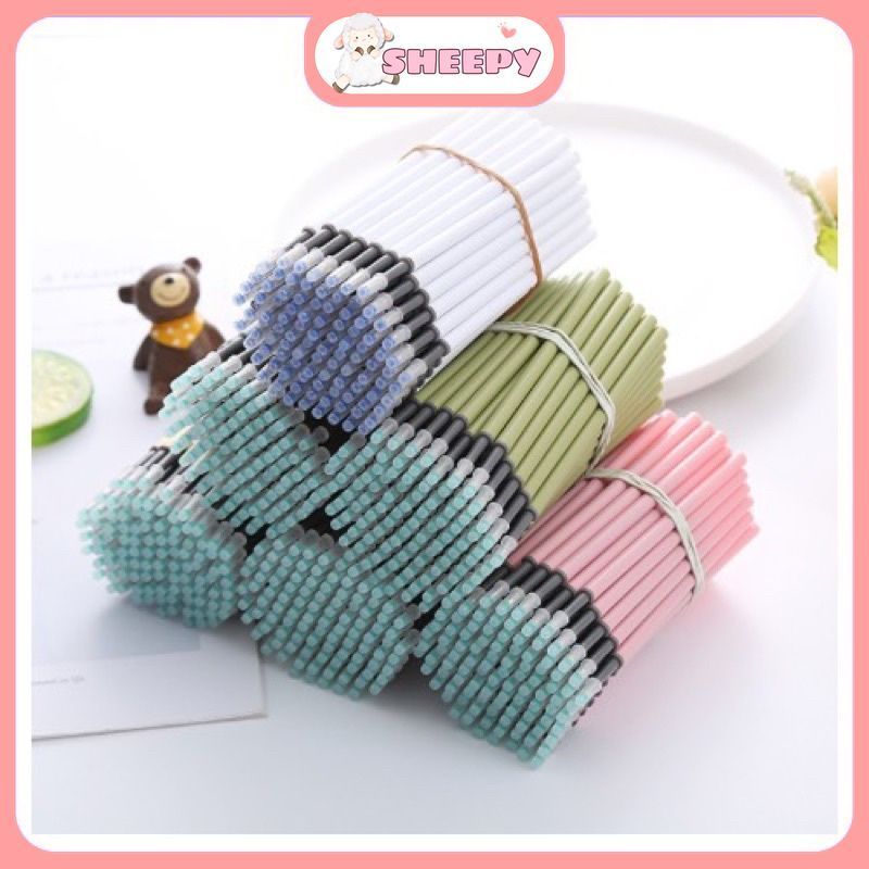 Combo 20 ngòi bút bi bấm bút gel 11cm ngòi 0,5mm ngòi bút bi nước,ngòi bút Macaron, ngòi bút vẽ HAPP