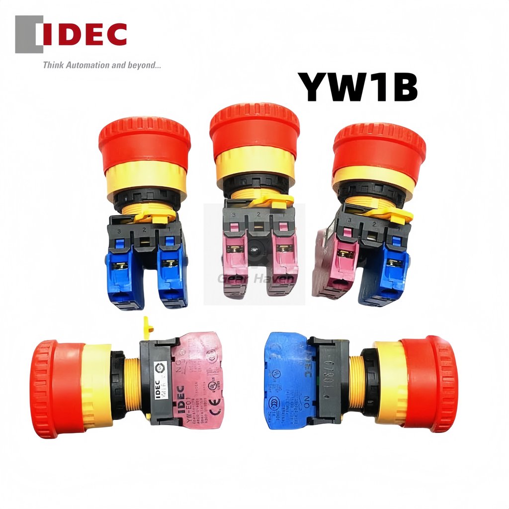 Nút dừng khẩn cấp đầu nấm IDEC YW1B-V4E11R V4E02R V4E01R 20R E03R