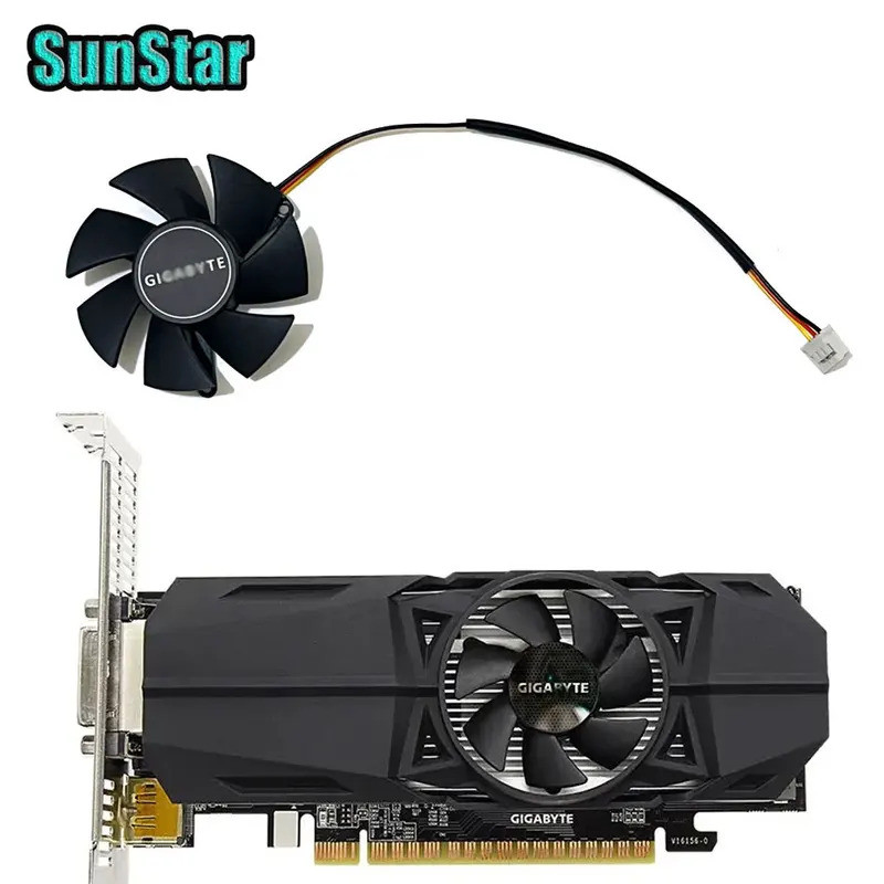 I 'MỚI 45MM FS1250-S2053A GTX1050 GTX1030 Quạt làm mát thẻ Video cấu hình thấp cho GIGABYTE GTX 1050