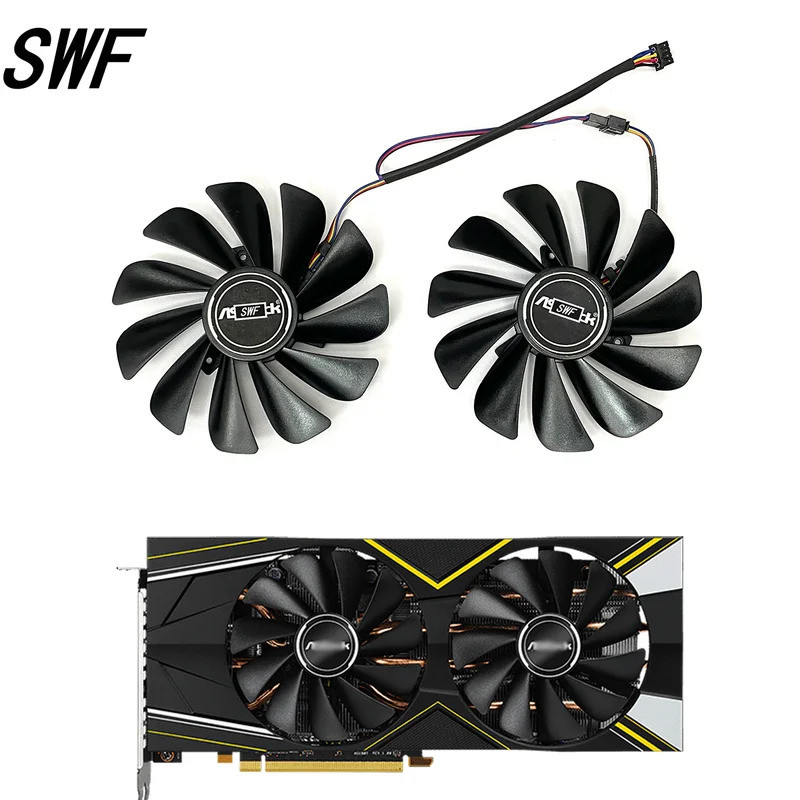 I-New 95mm Quạt Làm Mát Cho ASRock Radeon RX 5700 5700XT Challenger D OC Card Đồ Họa Quạt Làm Mát CF