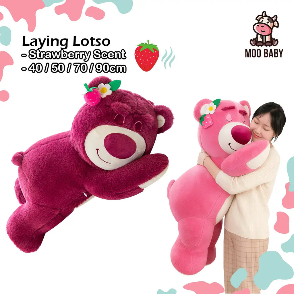 ⭐ Moo Bé Kolesi Lotso Quà Tặng Sinh Nhật Đặt Lotso Plushie Búp Bê Lotso Dâu Gấu Lotso Gối Trẻ Em Hìn