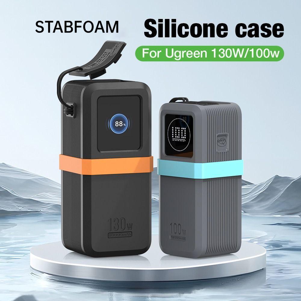 STABFOAM Bảo vệ, Silicon mềm chống bụi, Mang theo di động chống sốc cho UGREEN Nexode Power Bank 200