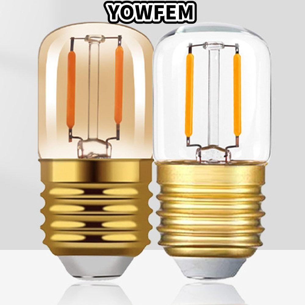 Bóng đèn pha lê YOWFEM T28, Bóng đèn LED 1W màu trắng ấm, Đèn chùm gia đình 2200K E26 E27 Bóng đèn L