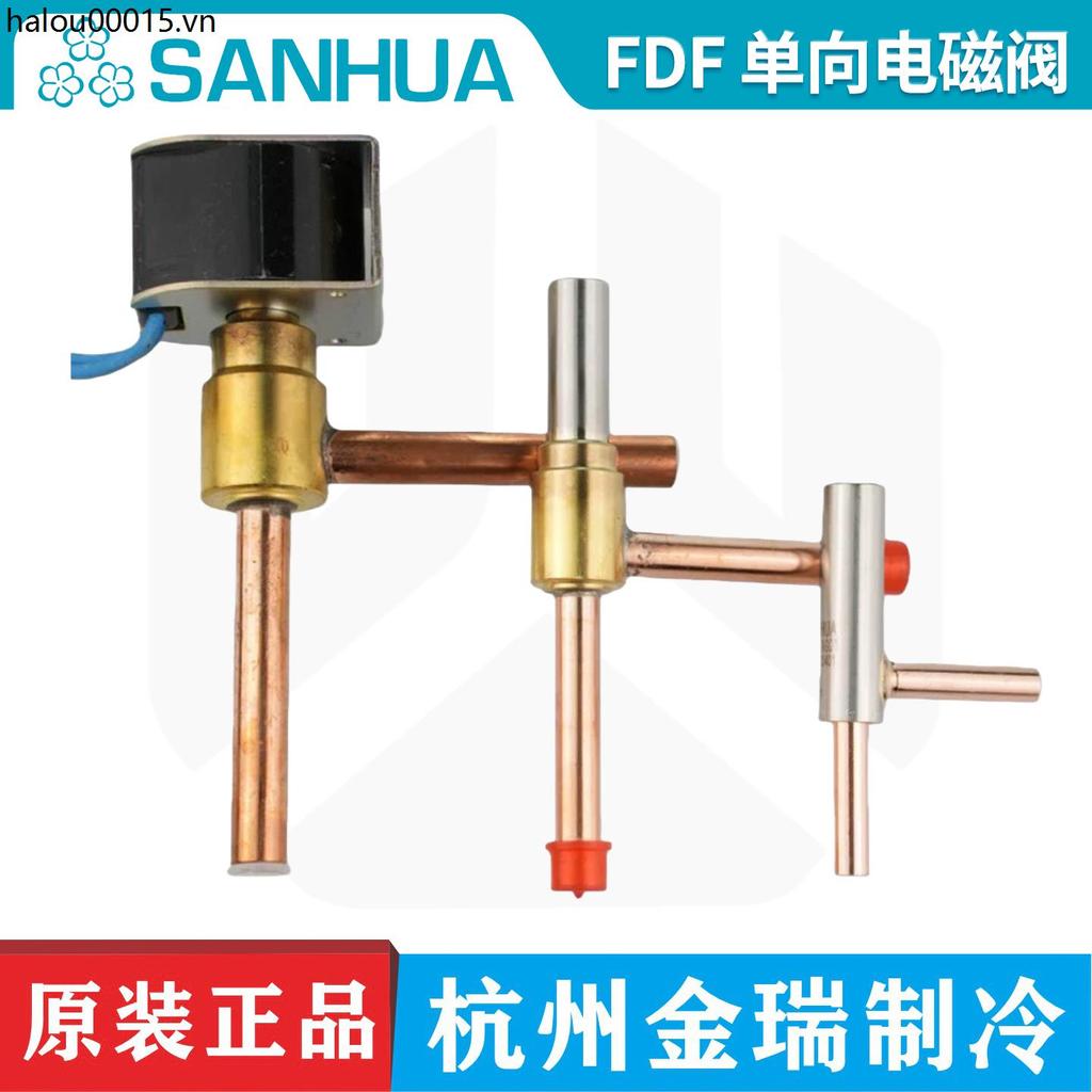 Sanhua FDF2A / FDF6A Thường Đóng Van Hai Chiều Góc Phải Máy Làm Đá Lạnh Rã Đông Van Điện Từ