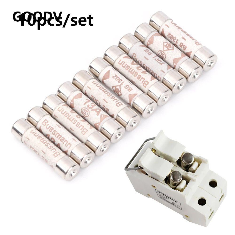 GOODV 10 Chiếc Cầu Chì Gốm 3-13A Giữ Nhà BS1362