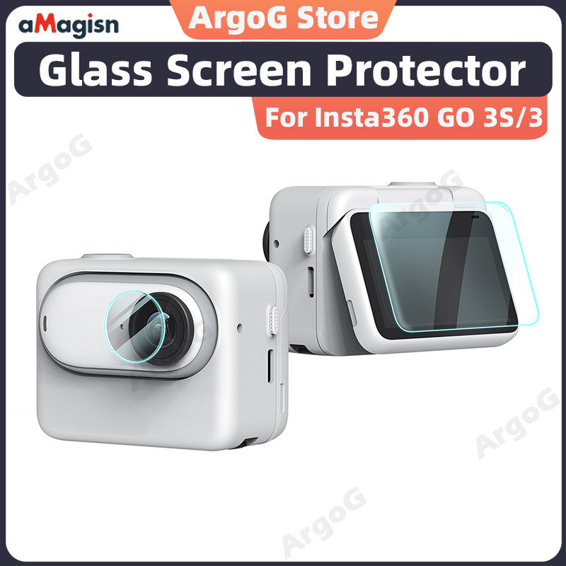aMagisn Bộ Miếng Dán Màn Hình cho Insta360 GO 3S/GO 3 Kính Cường Lực - Phụ Kiện Insta360 GO 3S
