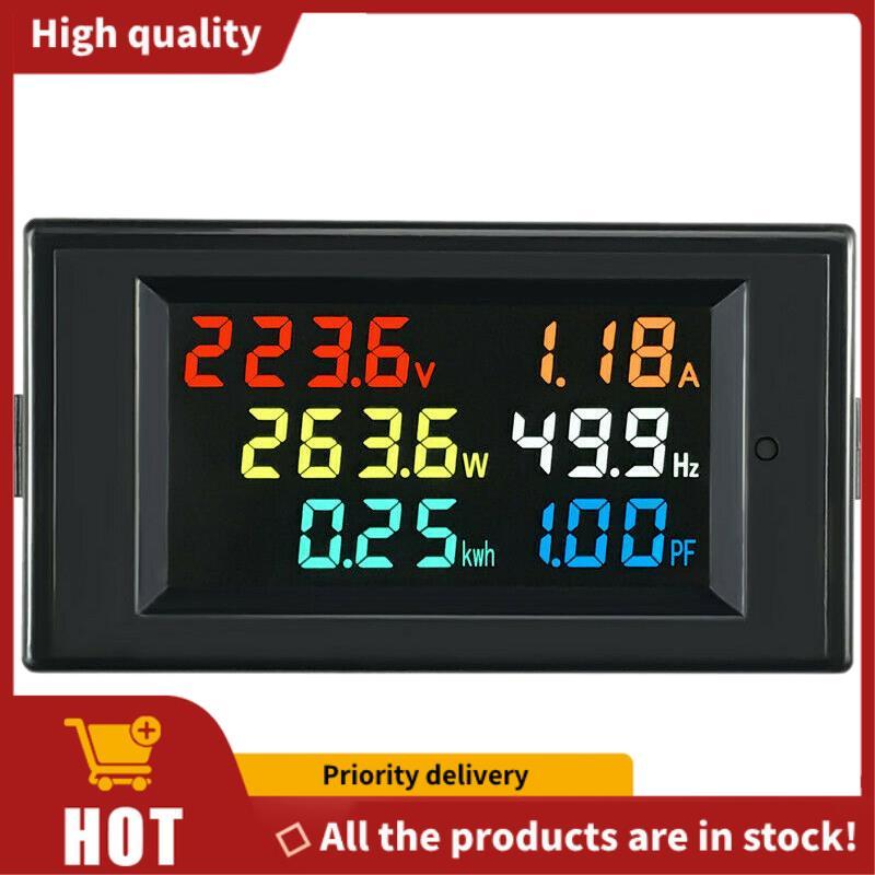 Màn hình AC 6 trong 1 D69-2058 Điện áp kỹ thuật số AC và hệ số tần số dòng điện Đồng hồ đo điện Màn 