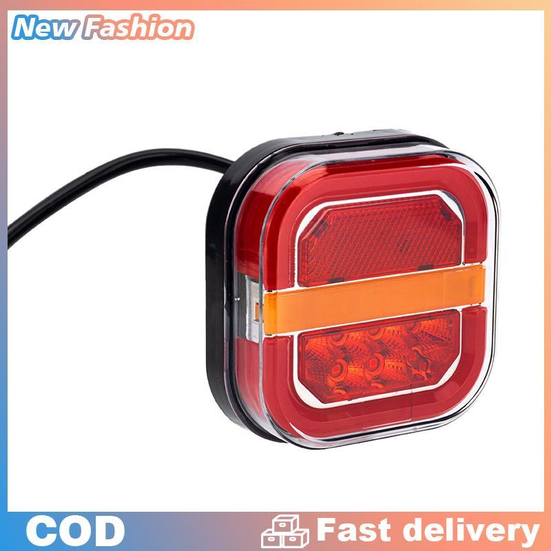 2pcs 4inch LED Đèn đuôi 12V 24V phía sau phanh tín hiệu lần lượt cho Trailer xe buýt Pickup