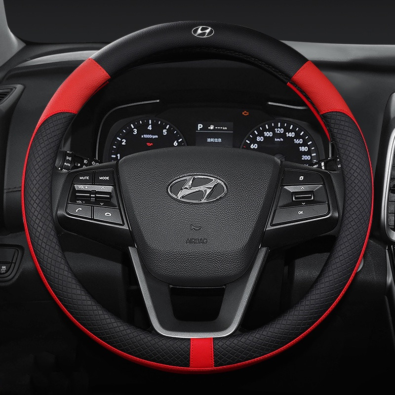 Hàng MỚI Bọc Vô Lăng Ô Tô Cho Xe Hyundai Elantra i10 Grand Starex SantaFe Sonata Tucson Getz Matrix 