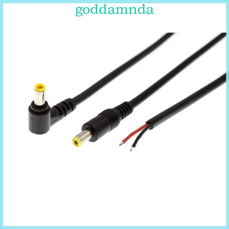 GODD DC 5 5mm x 2 5mm Nam Cắm Dây DC Power Pigtails Cable 5525 Jack to Bare Wire Open End Power Supp