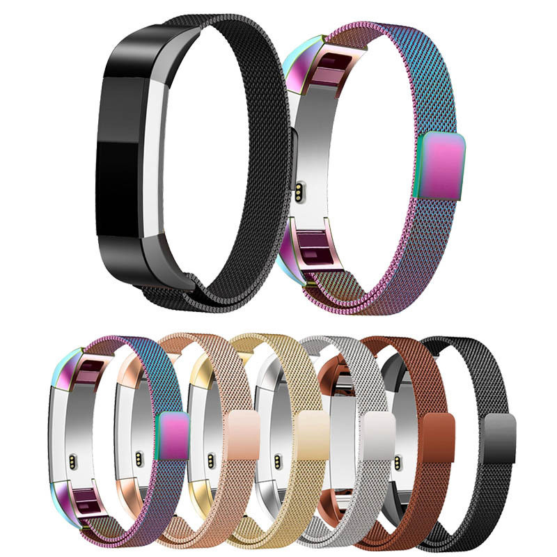Thích hợp cho dây đeo cổ tay cỡ dây hút Milan bằng thép không gỉ Fitbit Alta / Alta HR / Ace
