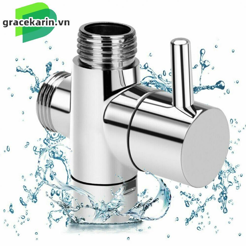 [GRCEKRIN-VN]Diverter Valve 3 Way Brass Converter For Shower Head T-adapter Durable