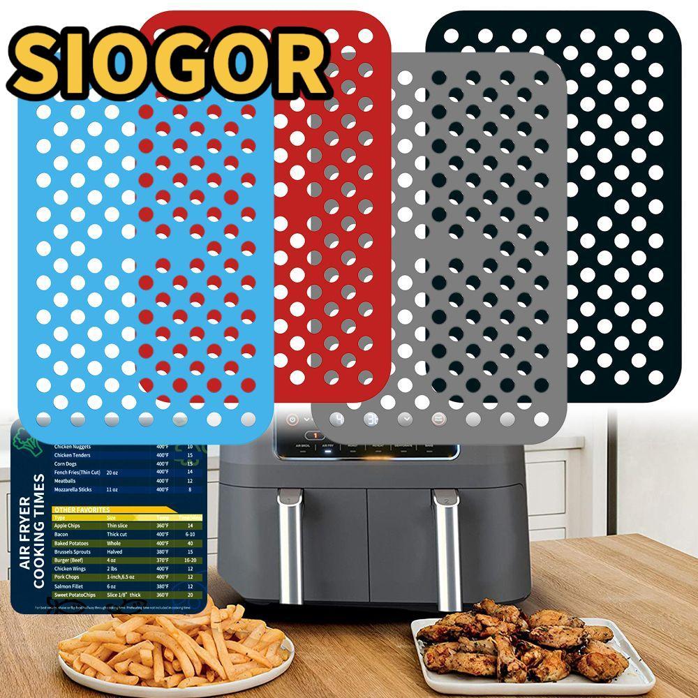 SIOGOR Air Fryer Mat Chống Dính Nhà Bếp Mềm Cho Ninja DZ201 Foodi Cho Ninja Foodi DZ201