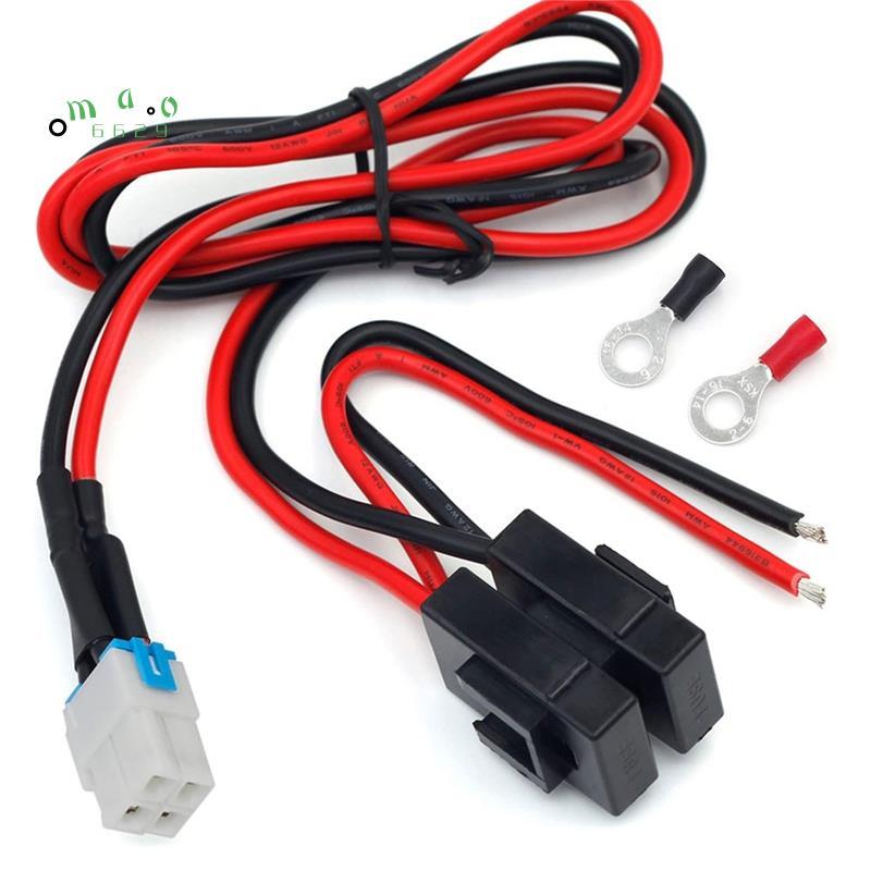 Cáp cấp nguồn DC 4 chân 12AWG choYaesu Radio FT-450D FT-891 12AWG Cáp cấp nguồn DC